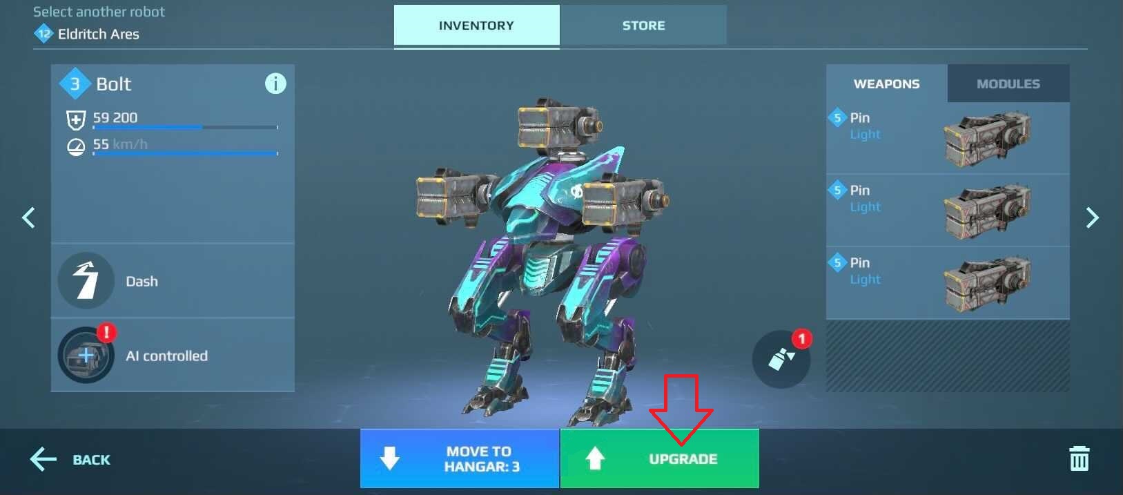 war robots mk2 upgrade